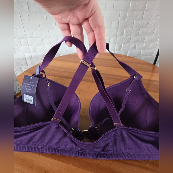 Front closure purple bra - Picture 9 of 15